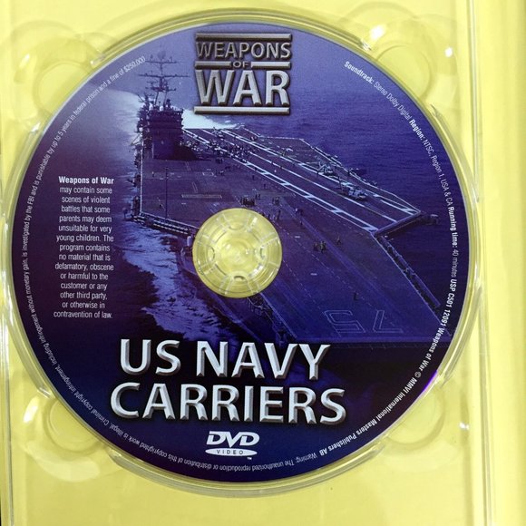 US Navy Carriers Weapons Of War DVD Hardcover Book 2006 Military History Quiz - Picture 4 of 5